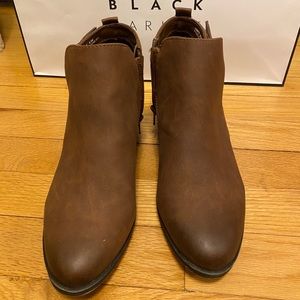 Brown booties